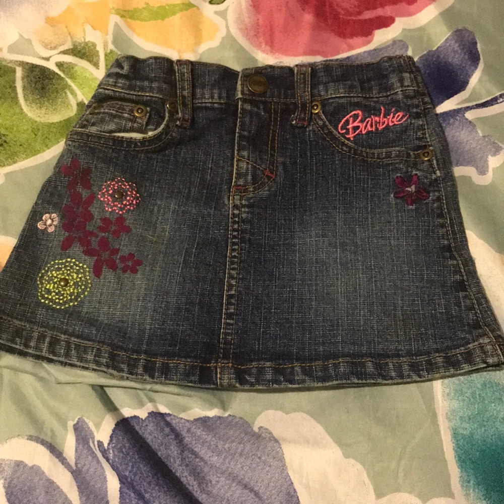 2T Barbie Denim Skirt